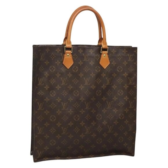 LOUIS VUITTON Monogram Sac Plat Hand Bag M51140 LV Auth BA4418 - Picture 1 of 16
